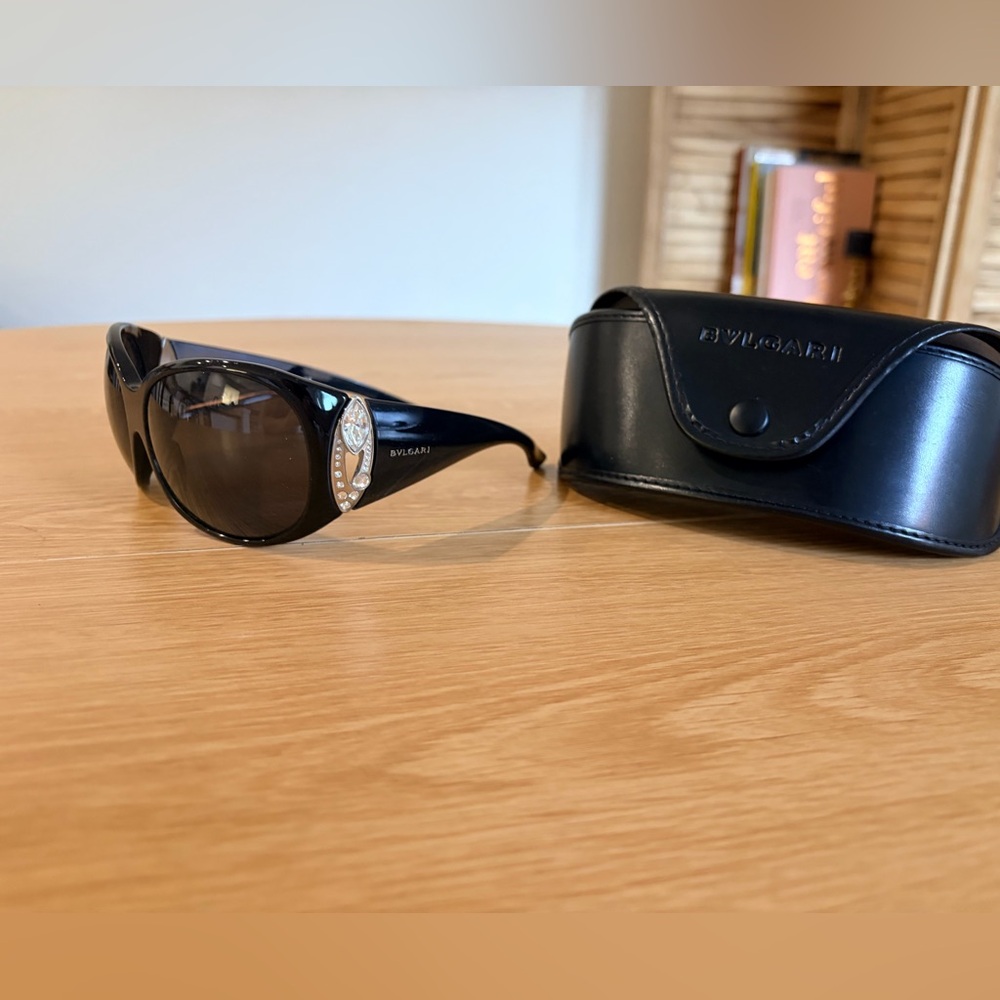 Bvlgari Black Sunglasses with Case